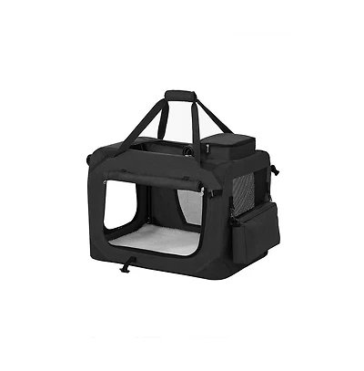 Travel Pet Carrier with Collapsible Design for Compact Storage and Transport