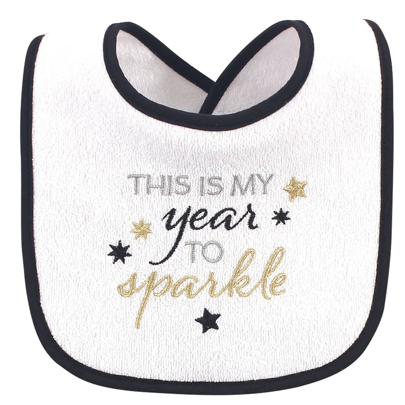 Hudson Baby Girls 12Pk Fiber Filled Holiday Bibs