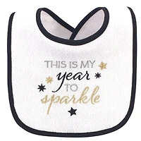 Hudson Baby Girls 12Pk Fiber Filled Holiday Bibs