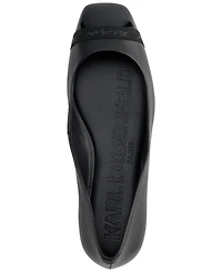 Karl Lagerfeld Paris Women's Zayne Square-Toe Ballet Flats