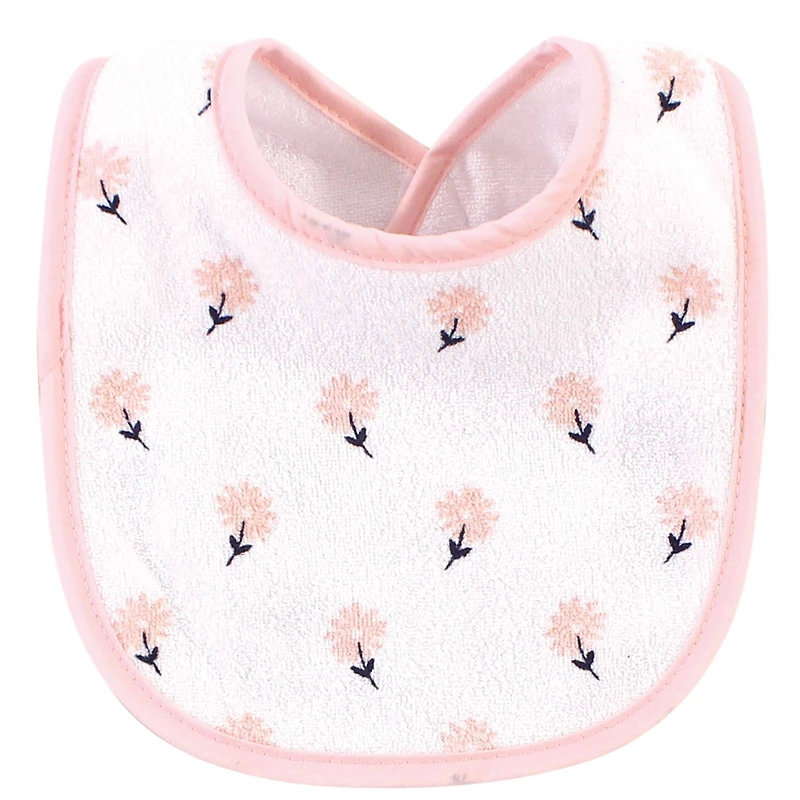 Hudson Baby Girls Cotton and Polyester Bibs