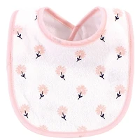 Hudson Baby Girls Cotton and Polyester Bibs