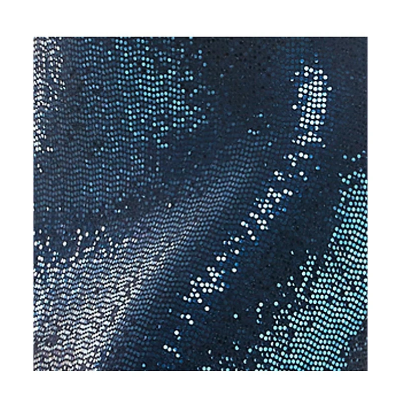 Bebe Women's Mock Neck Disco Dot Midi Dress