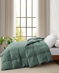 Unikome Cotton Goose Down Feather Fiber Comforter, California King