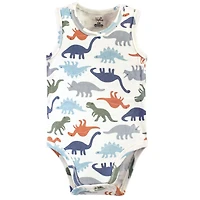 Touched by Nature Baby Boys Five-Piece Organic Cotton Sleeveless Onesies