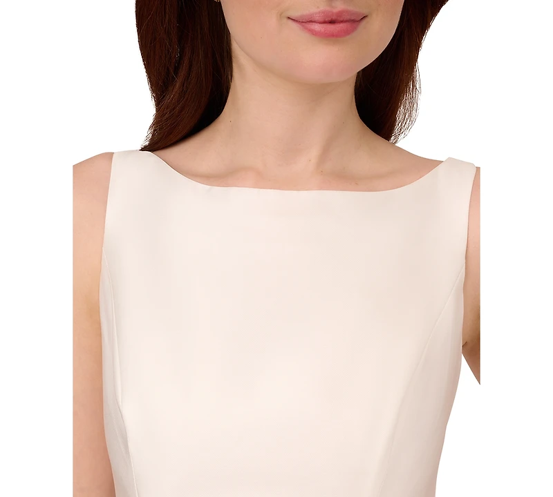 Adrianna Papell Boat-Neck A-Line Dress