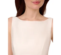 Adrianna Papell Boat-Neck A-Line Dress