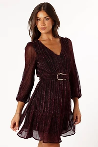 Glimmer Long Sleeve Mini Dress