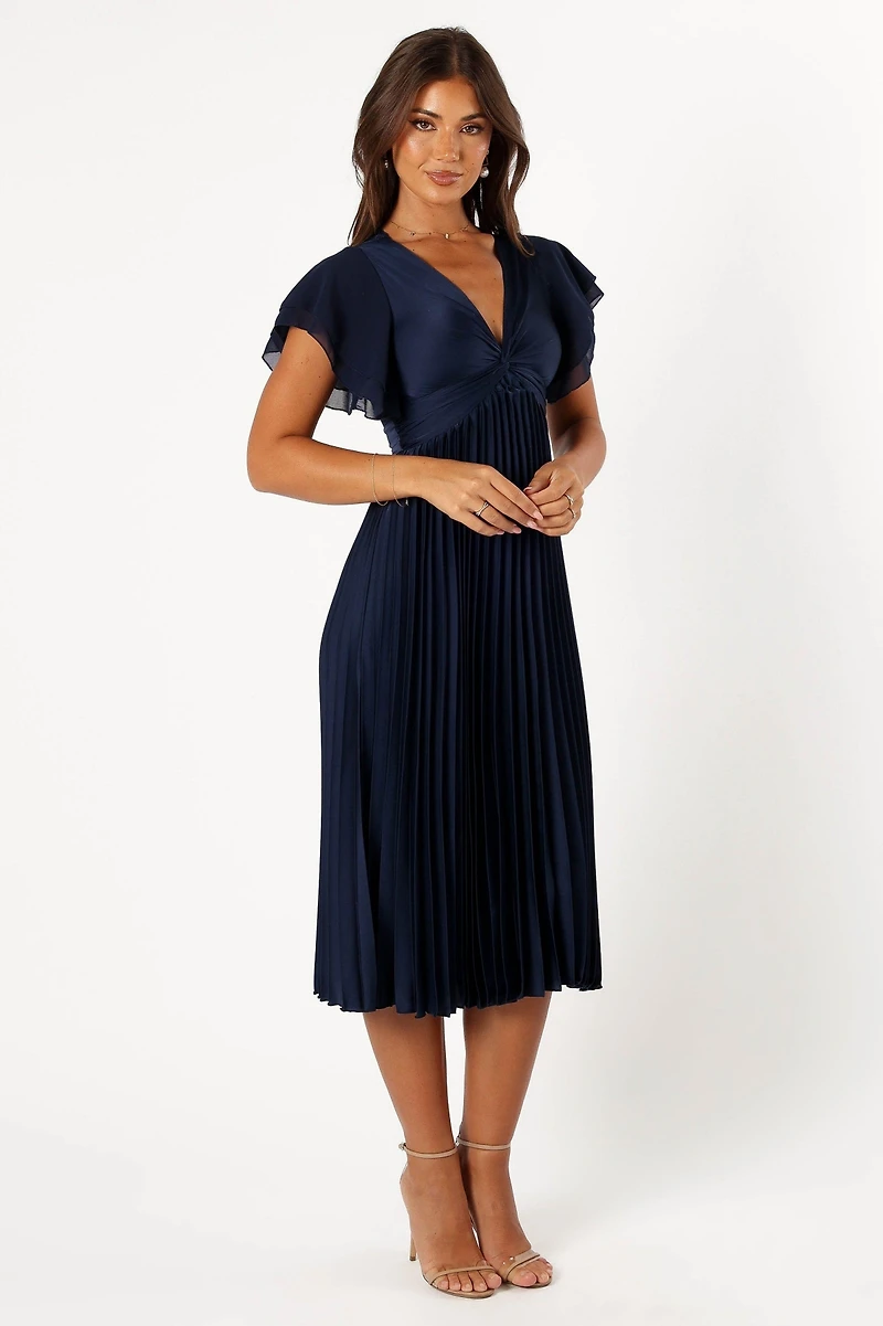 Petal and Pup Women's Nova Flutter Sleeve Midi Dress