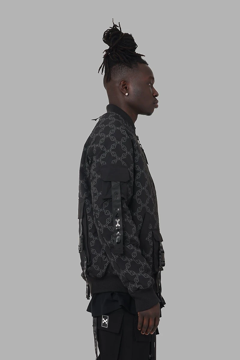 Dxxmlife Men's L-4 A Chain Gang Bomber Jacket