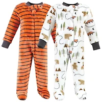 Hudson Baby Boys Ultra-Soft Plush Lounging & Play Garment