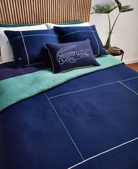Lacoste Home Court Lines 3-Pc. Comforter Set, Full/Queen