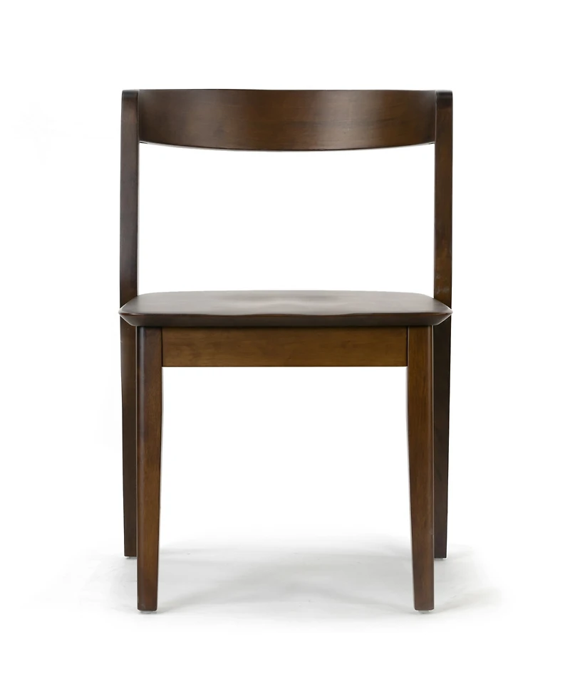 Glamour Home 29.53" Astor Rubberwood Dining Chair, Set of 2