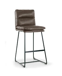 Glamour Home 30" Aulani Iron, Polyester Barstool
