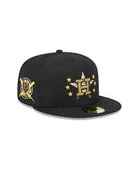 New Era Men's Black Houston Astros 2024 Armed Forces Day On-Field 59FIFTY Fitted Hat