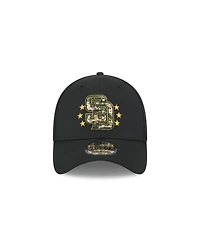 New Era Men's Black San Diego Padres 2024 Armed Forces Day 39THIRTY Flex Hat