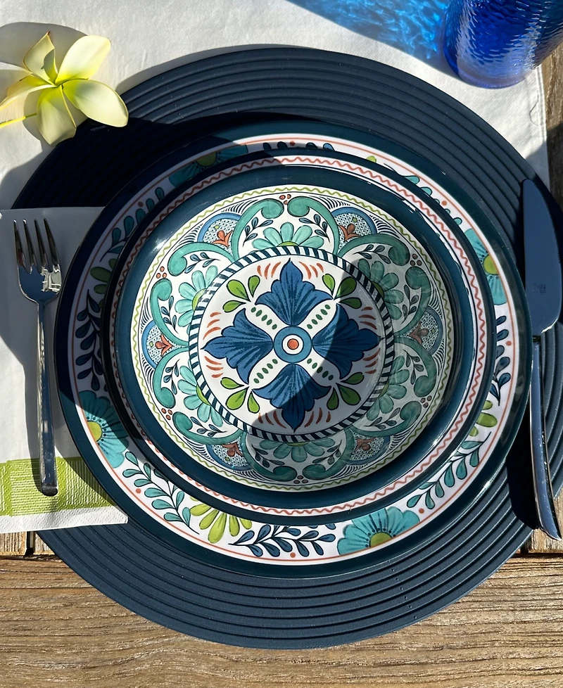 Certified International Talavera 12-Pc. Melamine Dinnerware Set