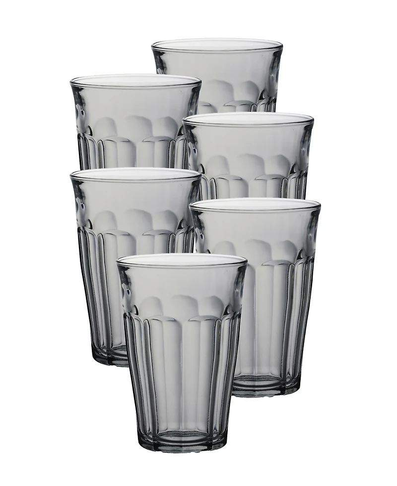 Duralex Picardie Grey Tumbler - 12 1/8 Oz. - Set Of 6