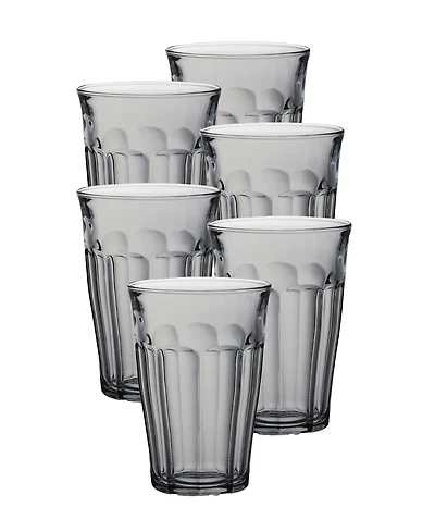 Duralex Picardie Grey Tumbler - 12 1/8 Oz. - Set Of 6