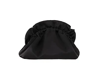 Nina Satin Gathered Crossbody Pouch Bag