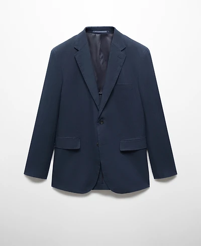 Mango Men's 100% Linen Slim-Fit Suit Blazer