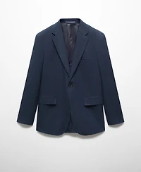 Mango Men's 100% Linen Slim-Fit Suit Blazer