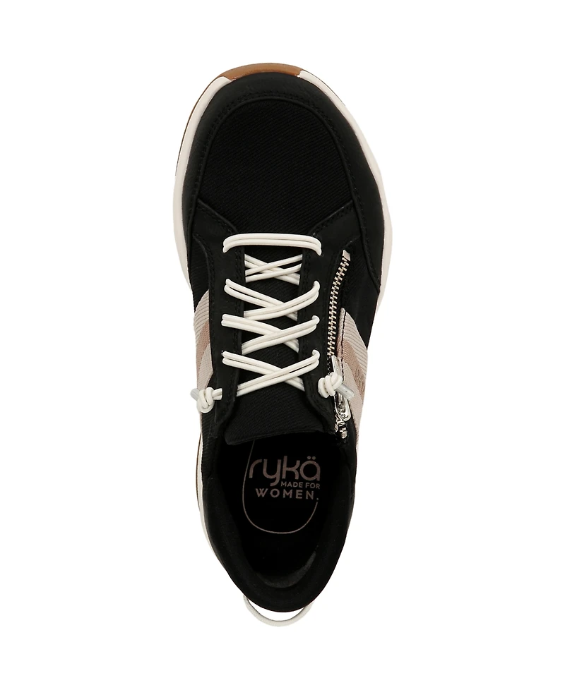 Ryka Women's Carefree-Zip Slip On Court Sneakers