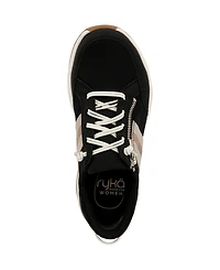 Ryka Women's Carefree-Zip Slip On Court Sneakers