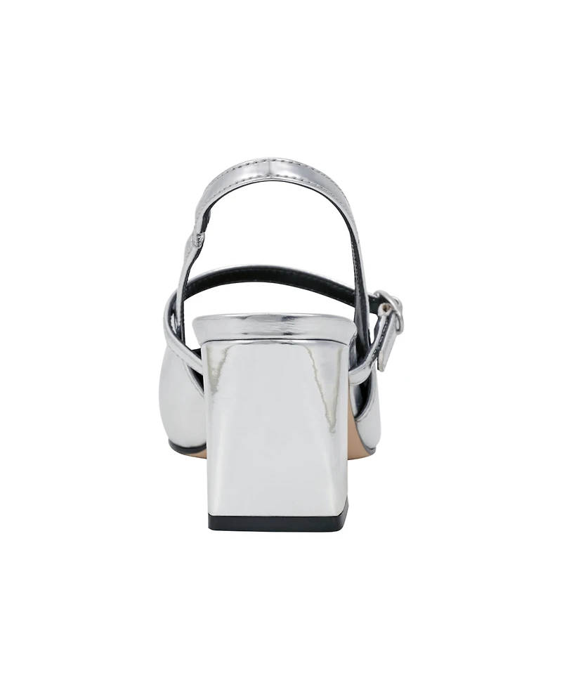 Marc Fisher Women's Lanai lock Heel Slingback Pumps