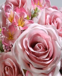 National Tree Company 19 Pink Rose Bundle