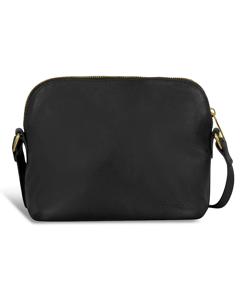 Champs Leather Top-Zip Shoulder Bag