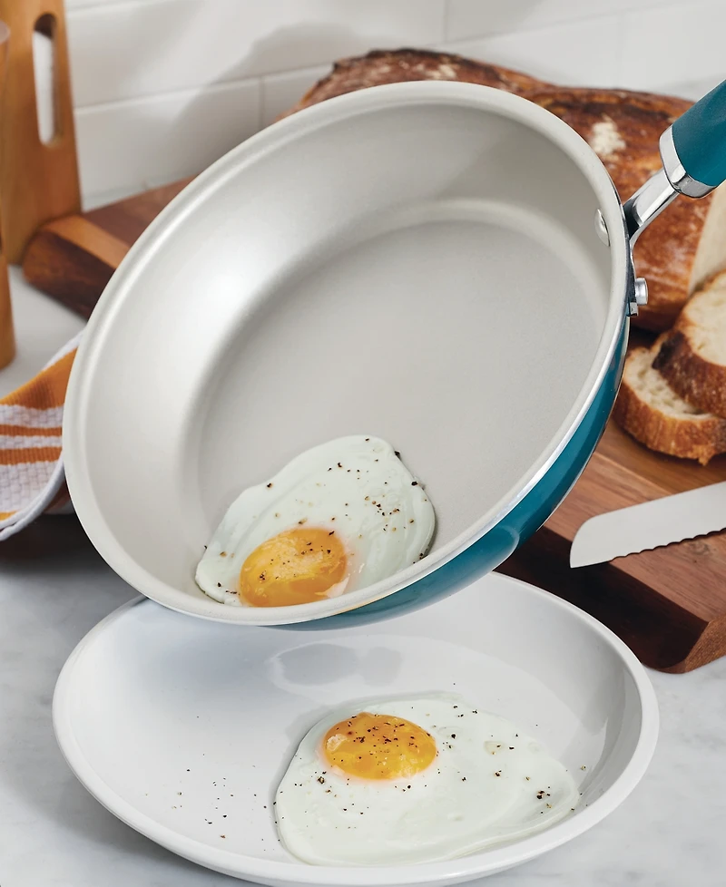 Rachael Ray Create Delicious Aluminum Nonstick 2-Qt. Saucepan with Straining Lid