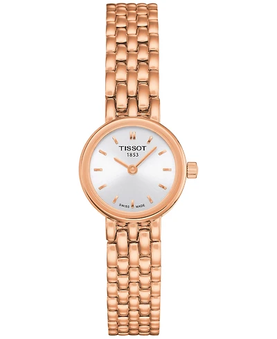 Tissot Women's Swiss Lovely Rose Gold-Tone Stainless Steel Bracelet Watch 20mm