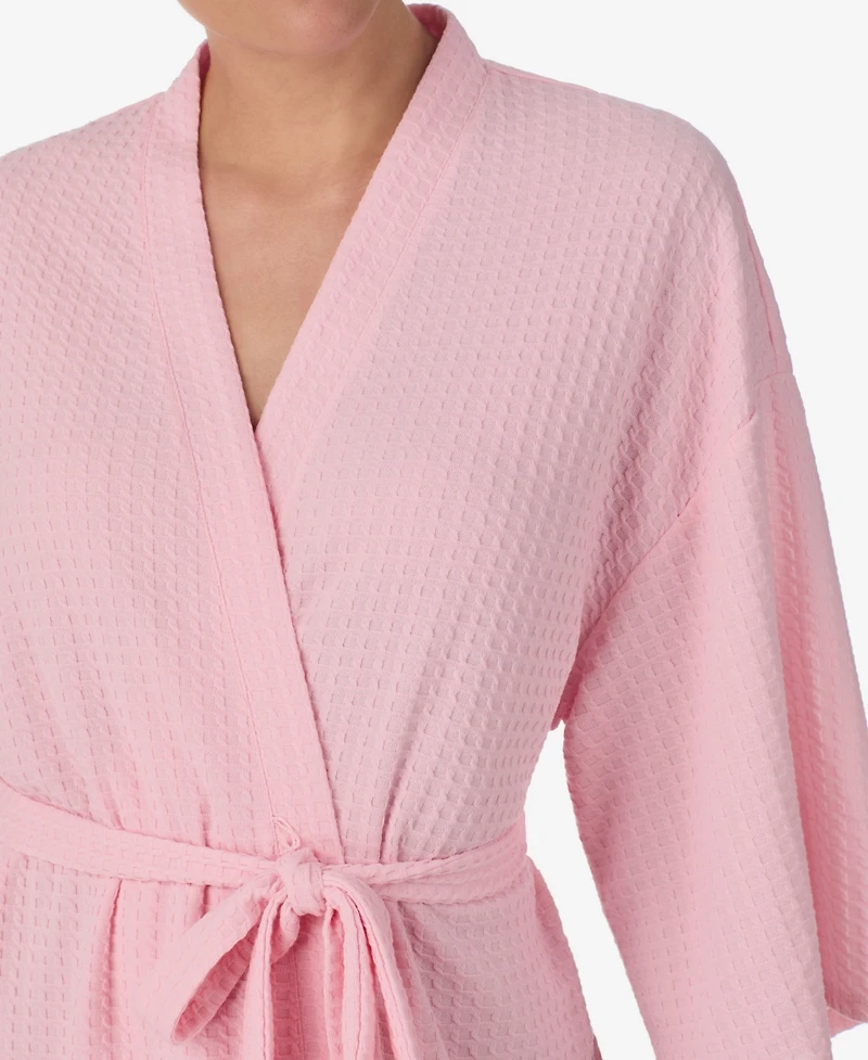 Ellen Tracy Women's 3/4 Kimono Sleeve Short Robe