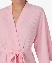 Ellen Tracy Women's 3/4 Kimono Sleeve Short Robe