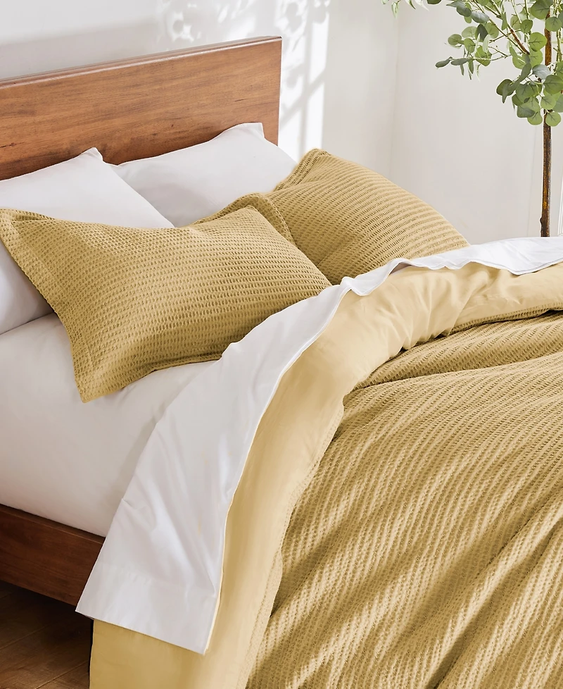 Levtex Cloud Waffle Textured 3-Pc. Comforter Set