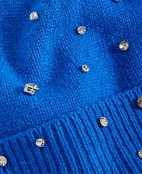 Charter Club Cashmere Embellished Cuffed Beanie, Created for Macy's
