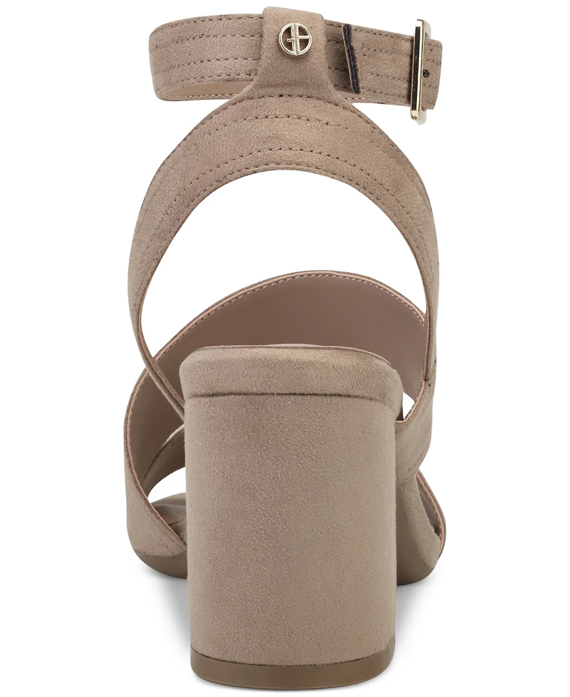 Giani Bernini Women's Cheryll Memory Foam Asymmetrical Block Heel Dress Sandals, Created for Macy's