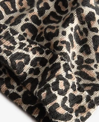 Charter Club Cashmere Leopard Cuffed Beanie, Created for Macy's