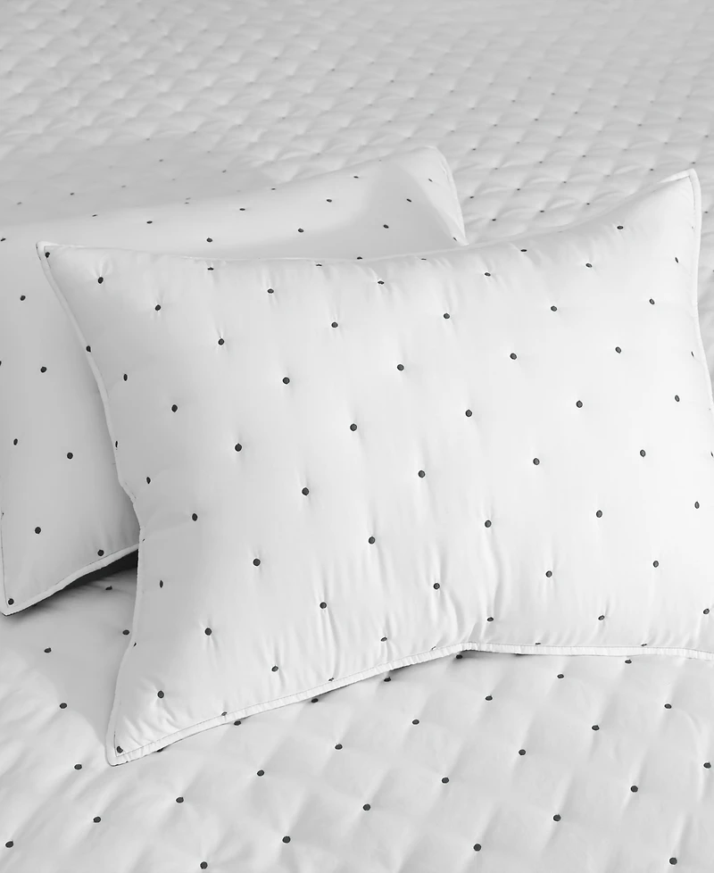 Levtex Embroidered Swiss Dot Stitching 3-Pc. Quilt Set, King/California King