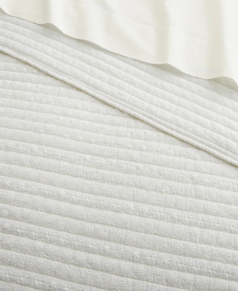 Levtex Eyelet Embroidered 3-Pc. Quilt Set, Full/Queen