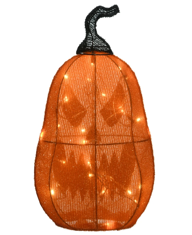 National Tree Company 16" Pre-Lit Scary Jack-o-Lantern