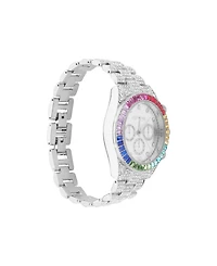 Ed Hardy Women's Quartz Silver-Tone Alloy Bracelet Watch 40mm