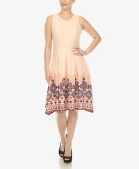 Women's Fit and Flare Knee Length Dress