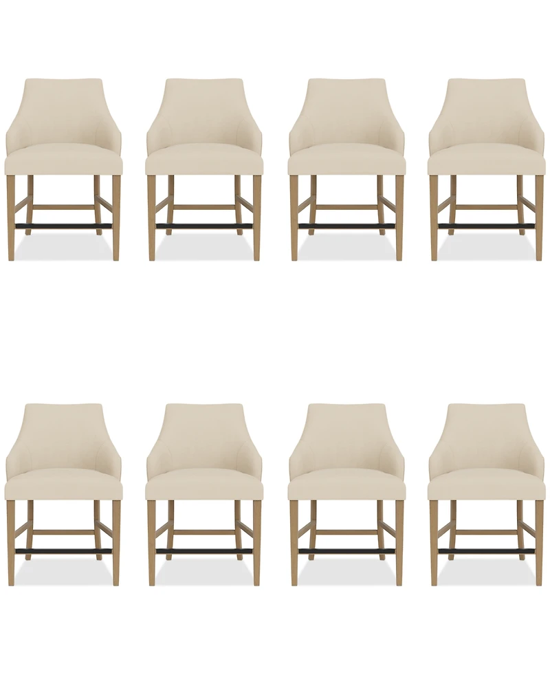 Nelin 8pc Counter Height Chair Set