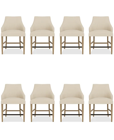 Nelin 8pc Counter Height Chair Set