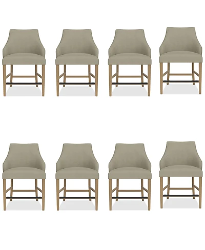 Nelin 8pc Counter Height Chair Set