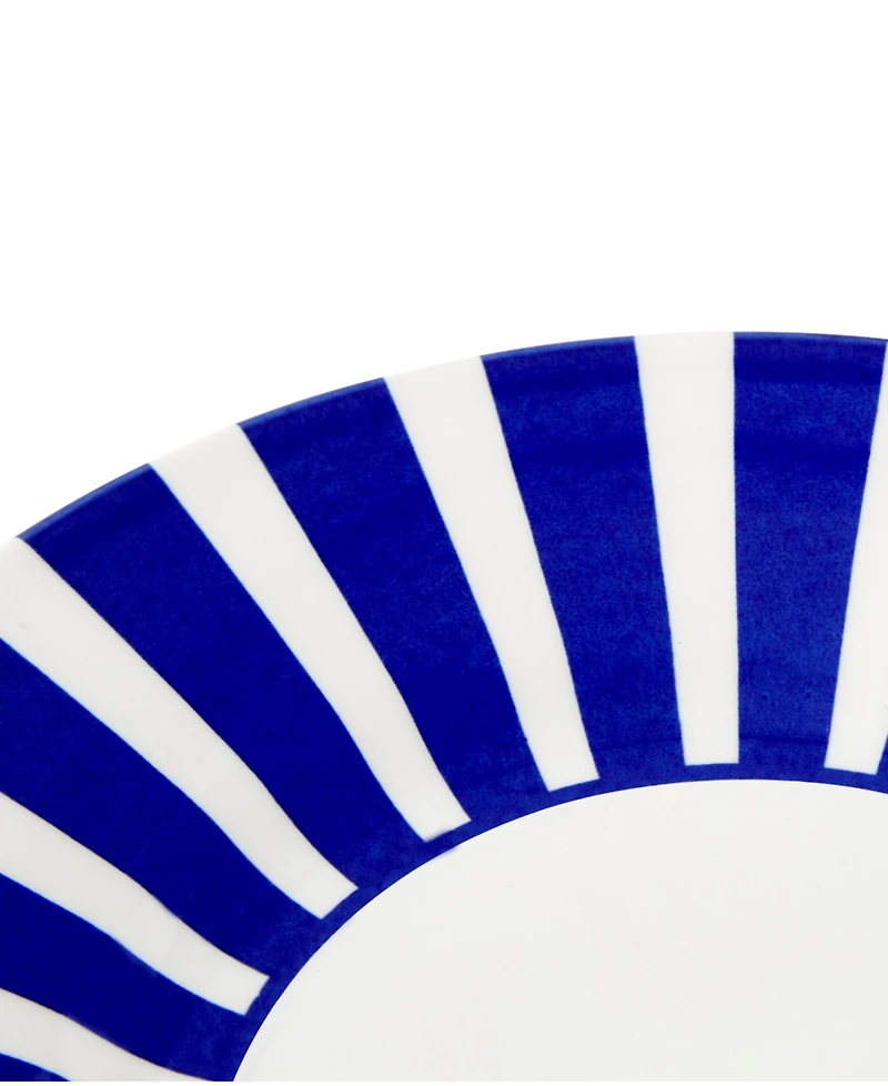Spode Blue Italian Steccato Bold Stripe Side Plates, Set of 4