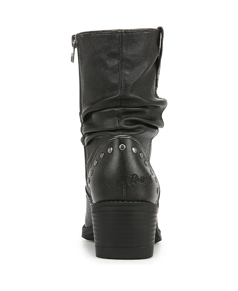 Blowfish Malibu Women's Rebel Western Booties - Distressed Faux Leather