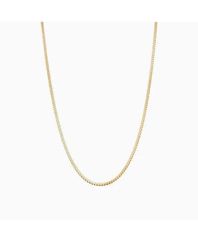 Sterling Silver 18k Gold Plated Cleopatra Flat Chain Necklace
